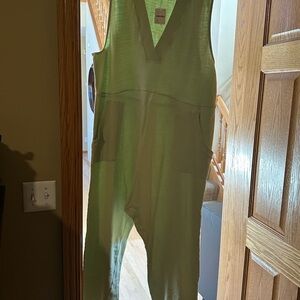 Free People Green Sleeveless Jumpsuit XL NWT